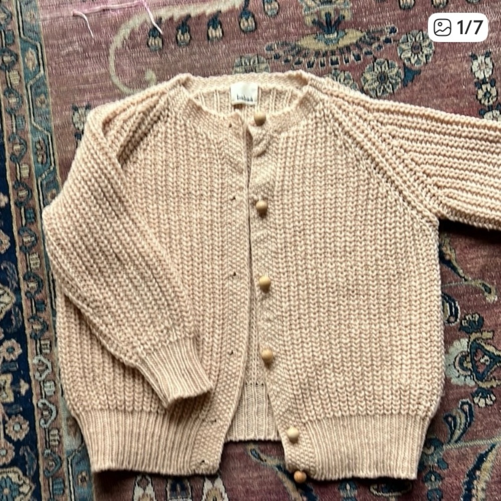 Babaa Cream Knit Cardigan
